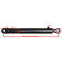 POLSKI SIŁOWNIK HYDRAULICZNY CYLINDER 100x56 skok 800 SKRAW-MET